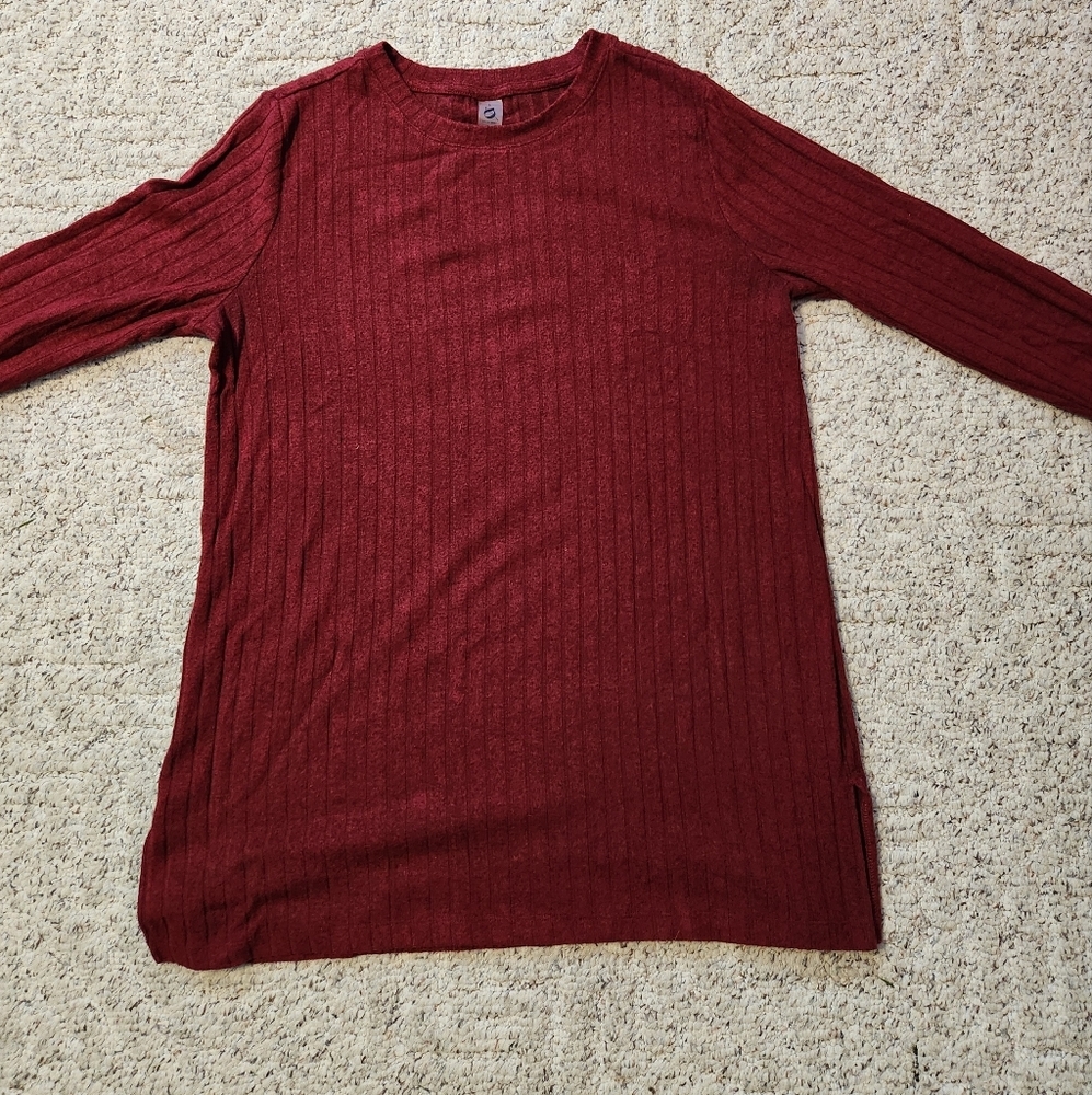 Lou & Grey Comfy Red Sweater Size Large